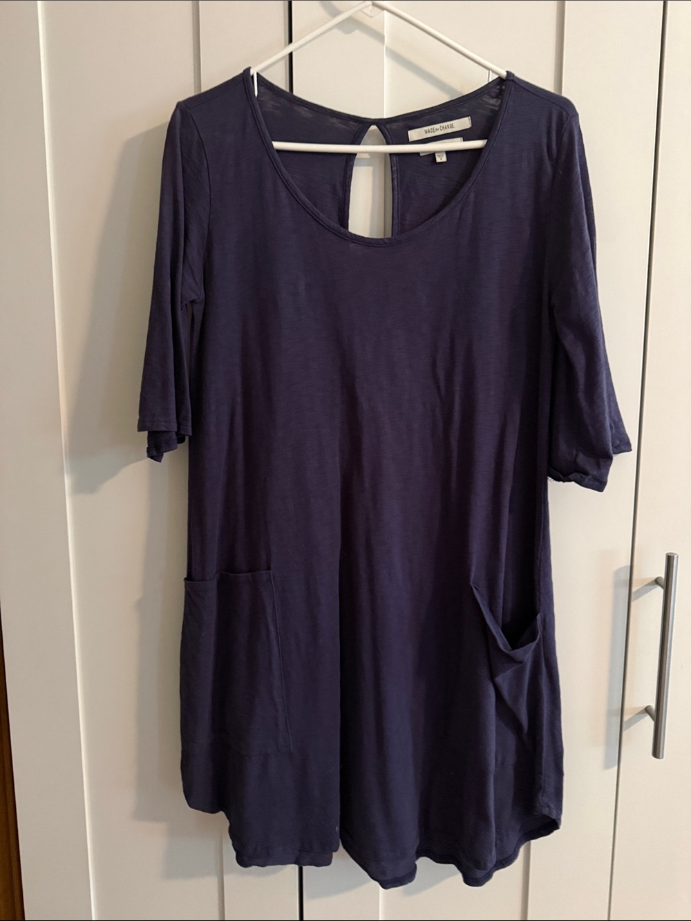 Known Supply Eggplant Color Minidress